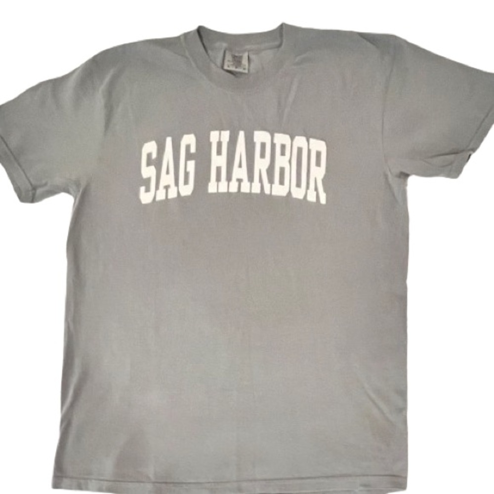 NWOT- Comfort Colors Gray & White Sag Harbor Cotton T-Shirt